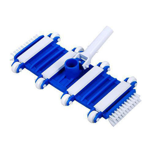 Flexible Pool Vacuum, 14in With Side Brushes -  For Concrete & Gunite Pools -11053 - Pool Baron