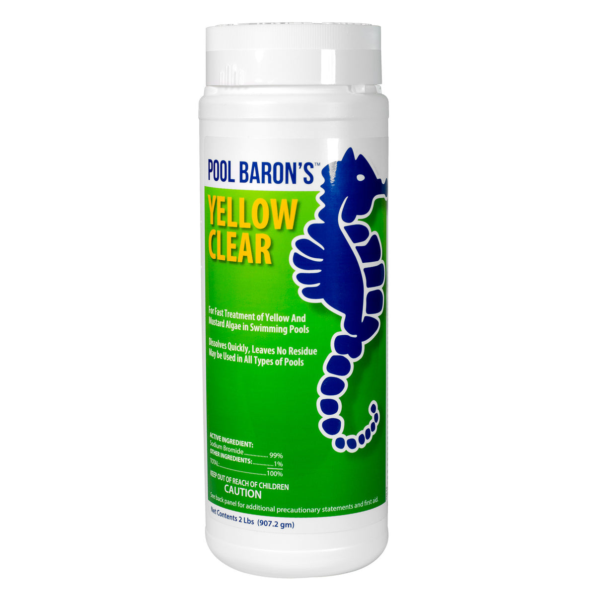 Pool Baron's Yellow Clear (Yellow & Mustard Algae Treatment) 2LB